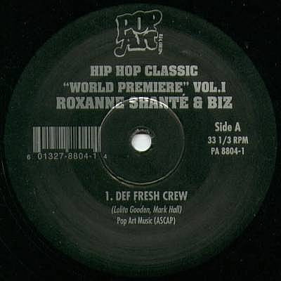 Roxanne Shanté  &  Biz Markie : "Def Fresh Crew" / "Runaway" (12", RE)