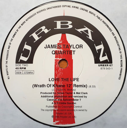 The James Taylor Quartet : Love The Life (Rampling Remix) (12")