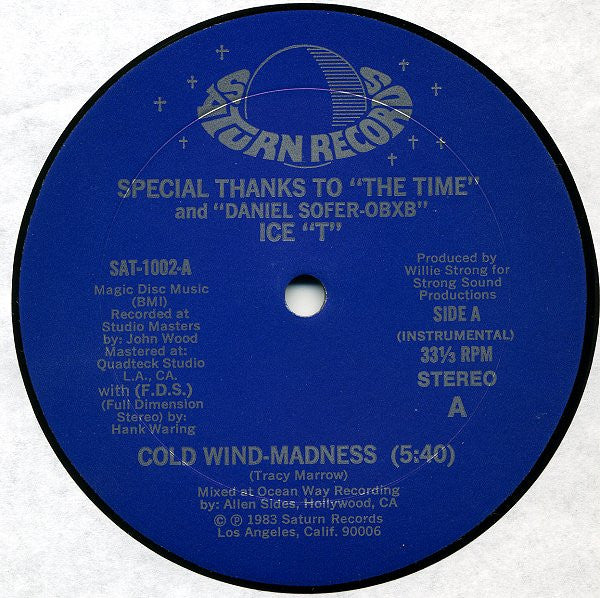 Ice "T"* : Cold Wind-Madness / The Coldest Rap (12")