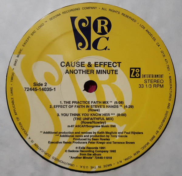 Cause & Effect : Another Minute (12", Single)