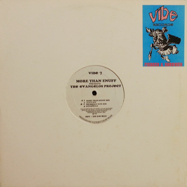 More Than Enuff Presents The Evangelos Project : Untitled (12")