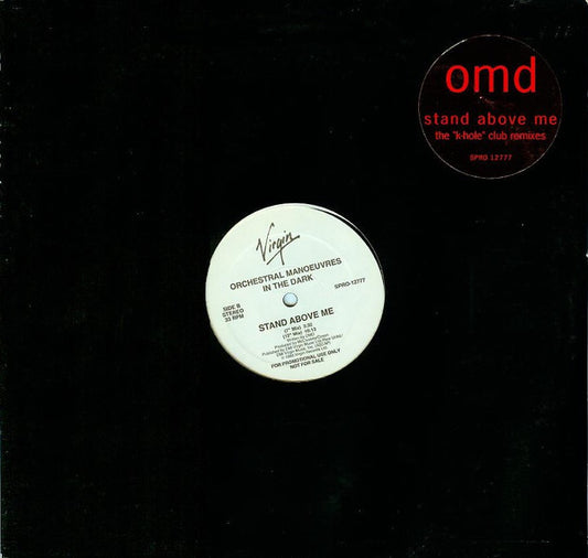 Orchestral Manoeuvres In The Dark : Stand Above Me (The "K-Hole" Club Remixes) (12", Promo)