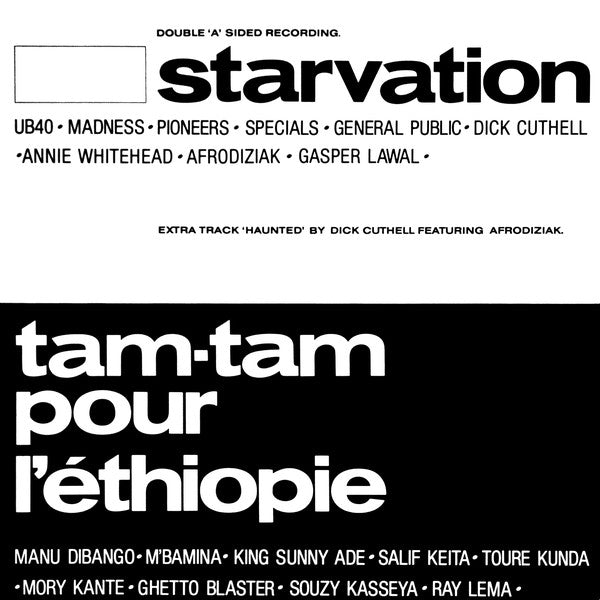 Starvation / Tam Tam Pour L'Éthiopie : Starvation / Tam Tam Pour L'Éthiopie / Haunted (12", Single)