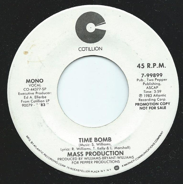 Mass Production : Time Bomb (7", Mono, Promo, Spe)