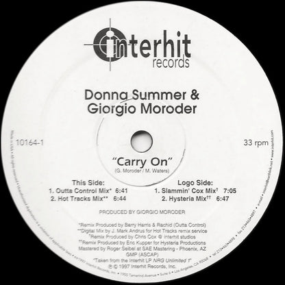 Donna Summer & Giorgio Moroder : Carry On (12")