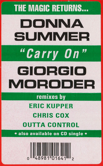Donna Summer & Giorgio Moroder : Carry On (12")