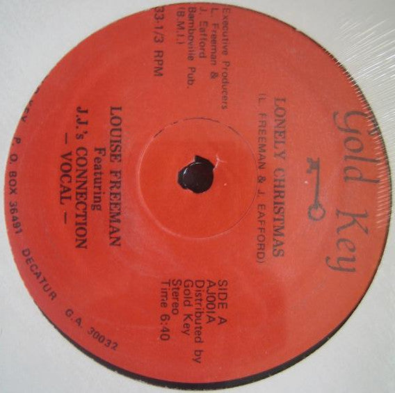 Louise Freeman Featuring J.J.'s Connection : Lonely Christmas (12")