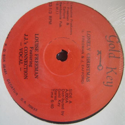 Louise Freeman Featuring J.J.'s Connection : Lonely Christmas (12")