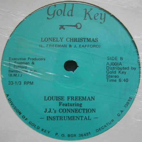 Louise Freeman Featuring J.J.'s Connection : Lonely Christmas (12")