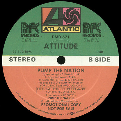 Attitude : Pump The Nation (12", Promo)