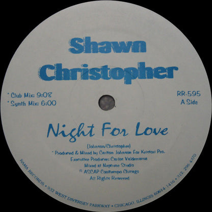 Shawn Christopher : Night For Love (12")