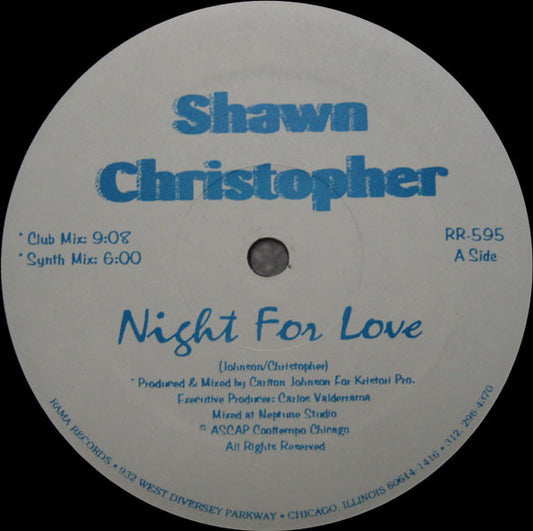 Shawn Christopher : Night For Love (12")