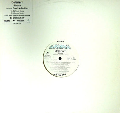 Delerium Featuring Sarah McLachlan : Silence (12", Promo)
