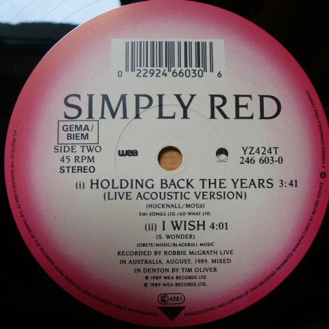 Simply Red : You've Got It (12", Single, R/S)