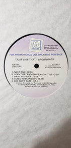 Brownmark : Just Like That (LP, Album, Promo)