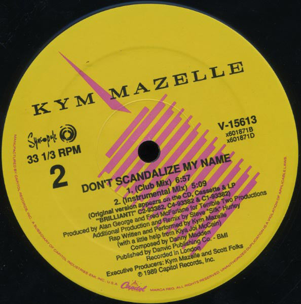 Kym Mazelle : Don't Scandalize My Name (12", Single)