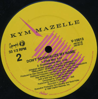 Kym Mazelle : Don't Scandalize My Name (12", Single)