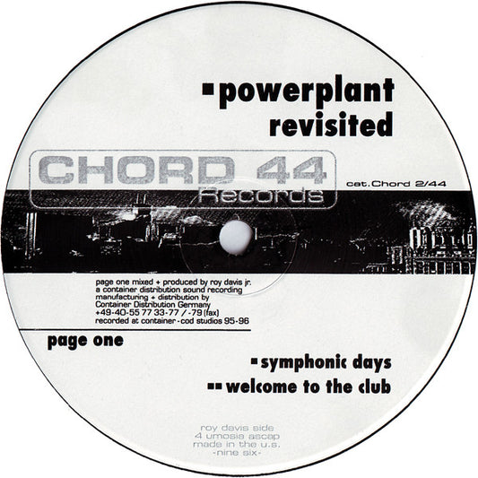 Roy Davis Jr. / DJ Sneak : Powerplant Revisited (Page One) (12")