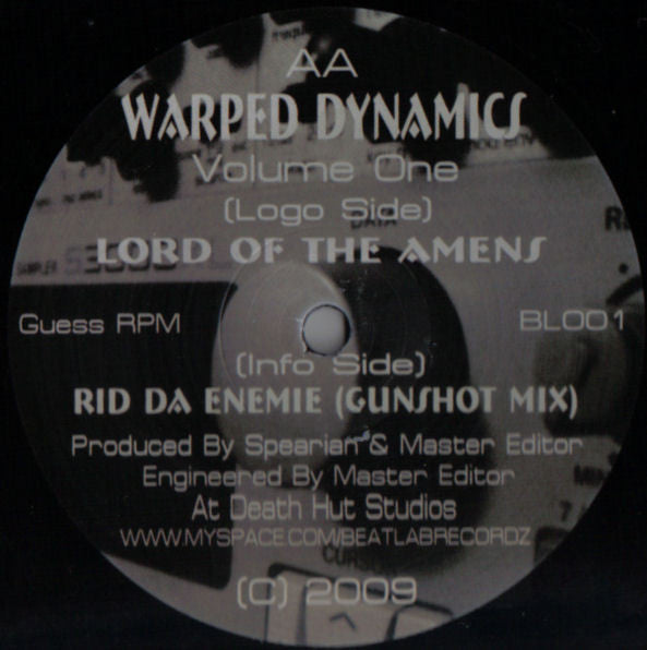 Warped Dynamics : Volume One (12", Etch)