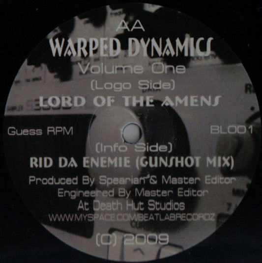 Warped Dynamics : Volume One (12", Etch)