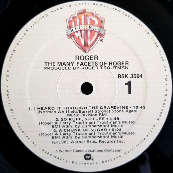 Roger* : The Many Facets Of Roger (LP, Album, All)