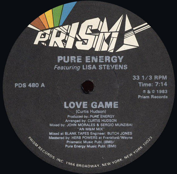 Pure Energy : Love Game (12")