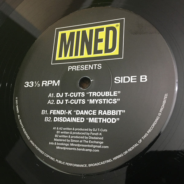 T-Cuts, Fend!-K, Disdained (3) : Mined 010 (12", Ltd)