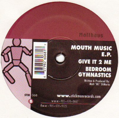 Matthaus : Mouth Music E.P. (12", EP)