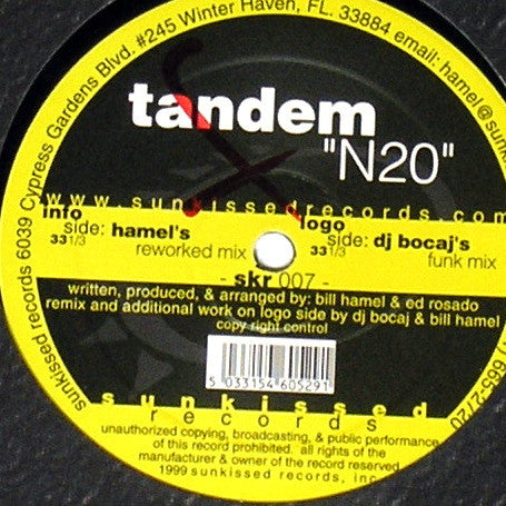 Tandem (3) : N2O (12")