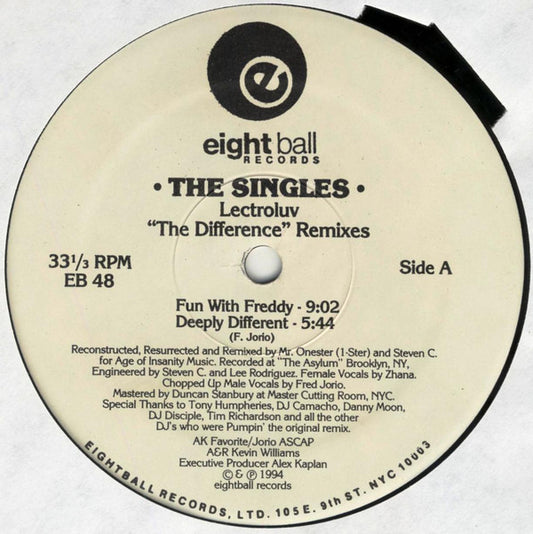 Lectroluv : The Difference Remixes (The Singles) (12")