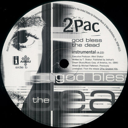 2Pac : God Bless The Dead (12", Promo)