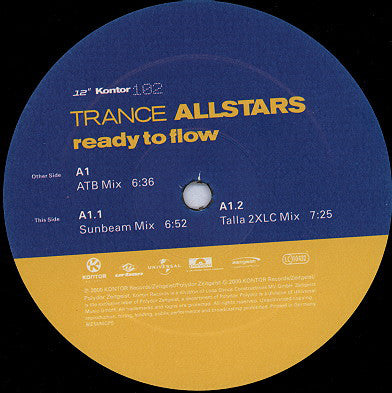 Trance Allstars : Ready To Flow (12")