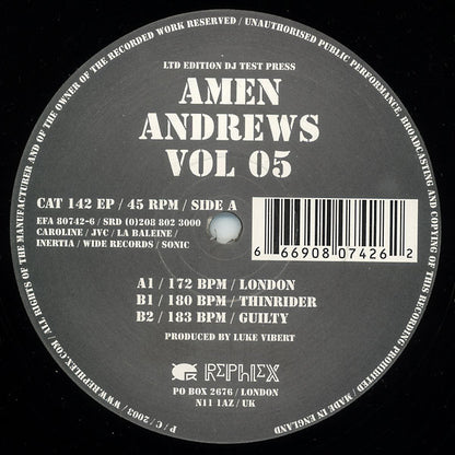 Amen Andrews : Vol 05 (12", EP, Ltd)