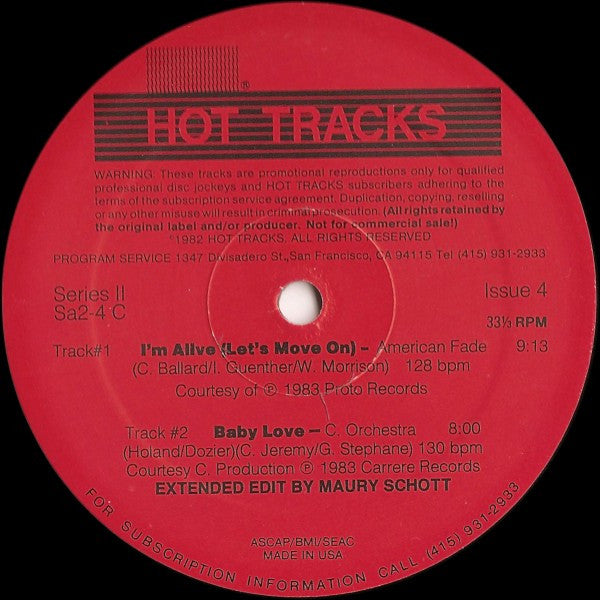 Various : Hot Tracks - Series 2, Issue 4 (2x12", Promo)