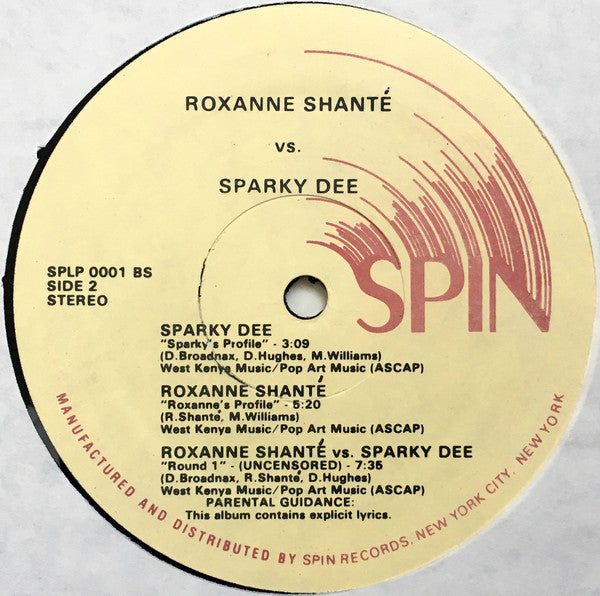 Roxanne Shanté Vs. Sparky D : Round 1 (LP, Album)