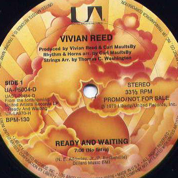 Vivian Reed : Ready And Waiting (12", Promo)