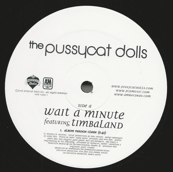The Pussycat Dolls : Wait A Minute (12", Promo)