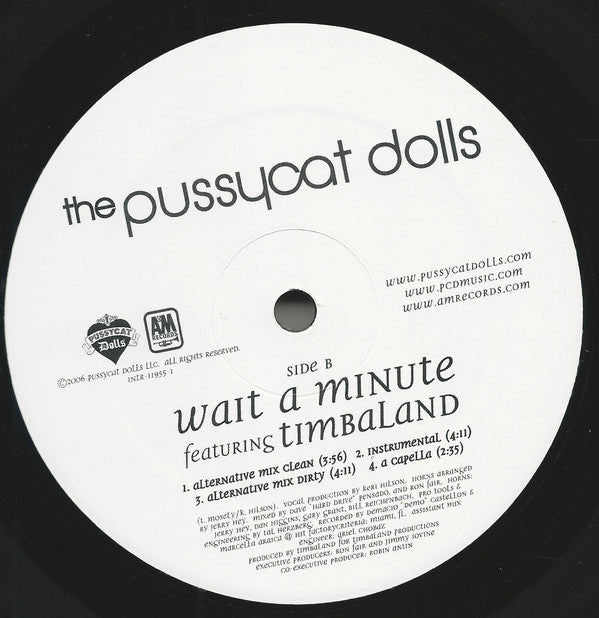 The Pussycat Dolls : Wait A Minute (12", Promo)
