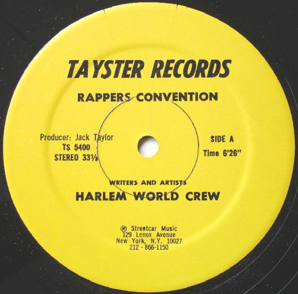 Harlem World Crew : Rappers Convention (12")