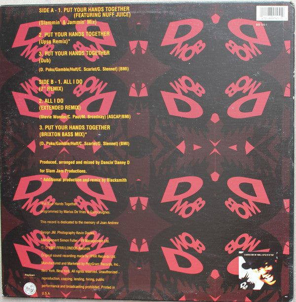 D Mob : Put Your Hands Together (12")