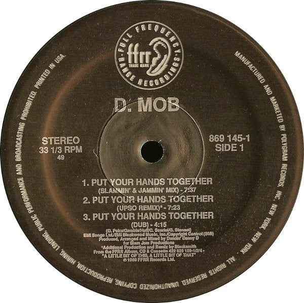 D Mob : Put Your Hands Together (12")