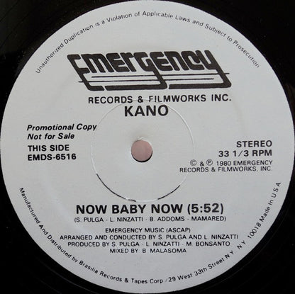 Kano : Now Baby Now / Super Extra Sexy Sign (12", Promo)