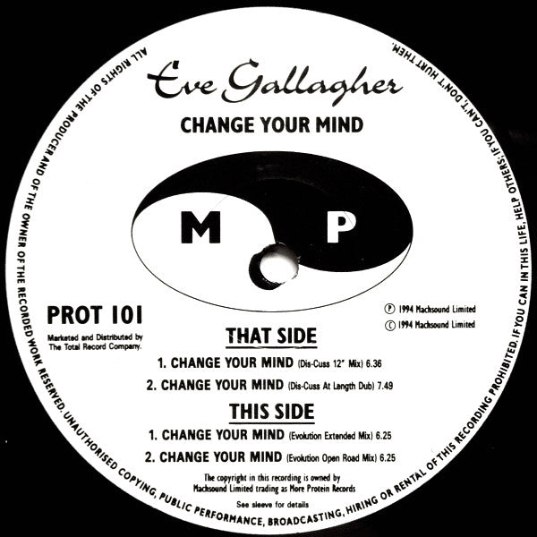 Eve Gallagher : Change Your Mind (12", Single)