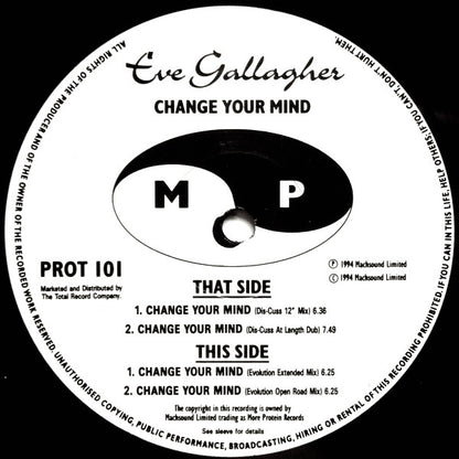 Eve Gallagher : Change Your Mind (12", Single)
