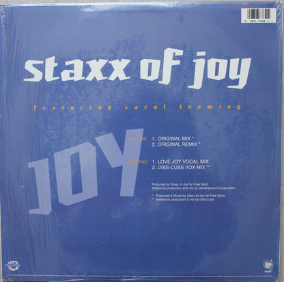 Staxx Of Joy* Featuring Carol Leeming : Joy (12")