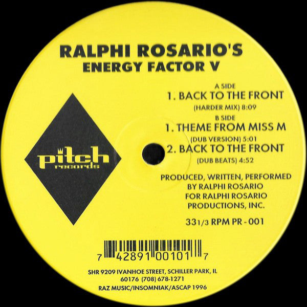 Ralphi Rosario : Energy Factor V (12")