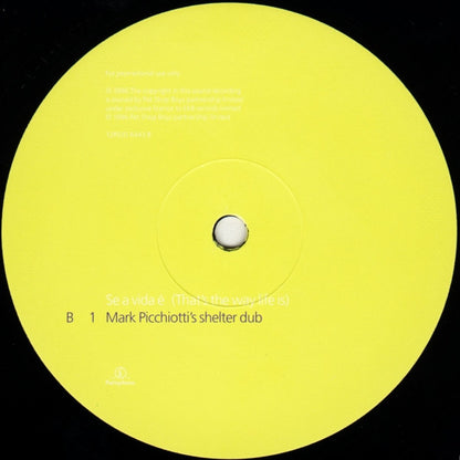Pet Shop Boys : Se A Vida É (That's The Way Life Is) (12", Promo, 1)