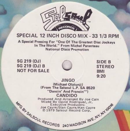 Candido : Dancin' And Prancin' / Jingo (12", Single, Promo)