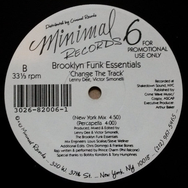 Brooklyn Funk Essentials (2) : Change The Track (12", Promo)