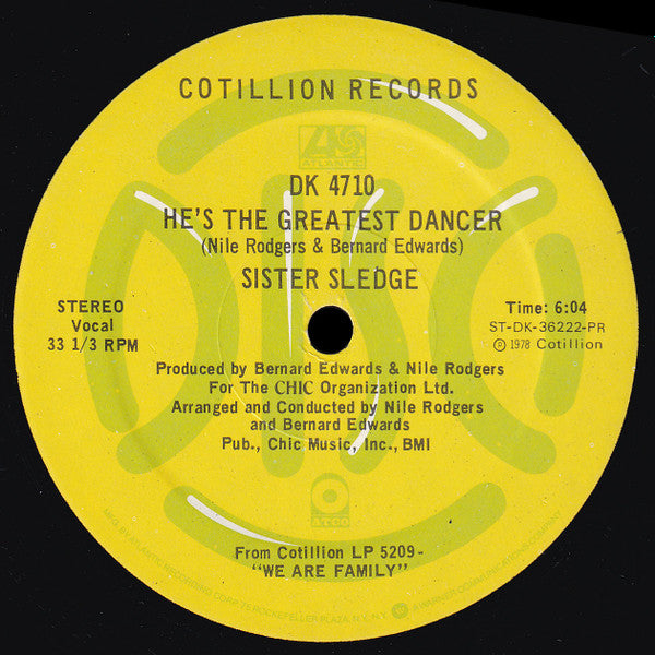 Sister Sledge : He's The Greatest Dancer / We Are Family (12", Maxi)